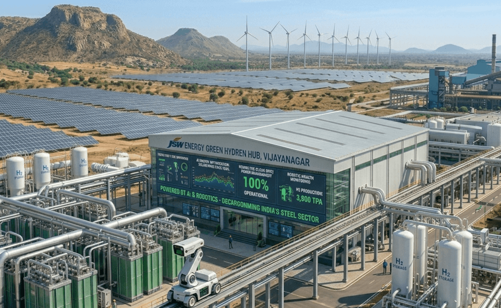JSW Energy Deploys AI-Powered Green Hydrogen Hub in Karnataka